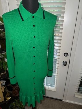 Green Peplum Dress